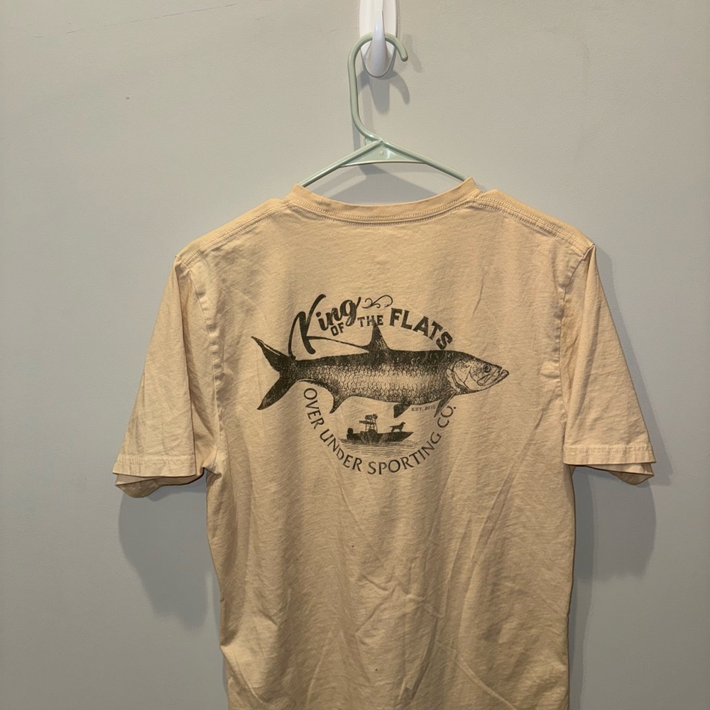 Tan Over & Under shirt/Size M. - Picture 2 of 4